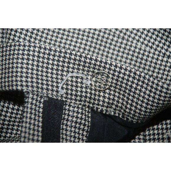 Vintage Woolmark Houndstooth Lined Pleated Wool Pants Women 16 RAFAELLA Career - Picture 7 of 11